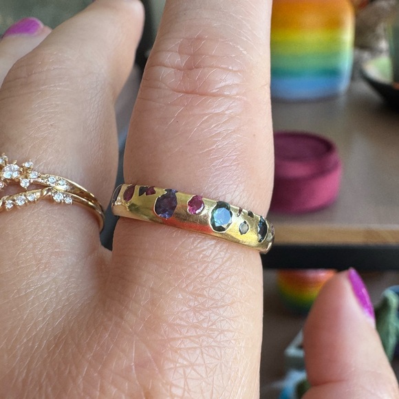 Custom Polly Wales Confetti Ring - Picture 8 of 8